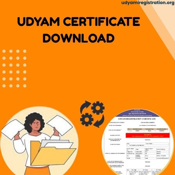 Udyam Registration Certificate Download and MSME Certificate Download Image